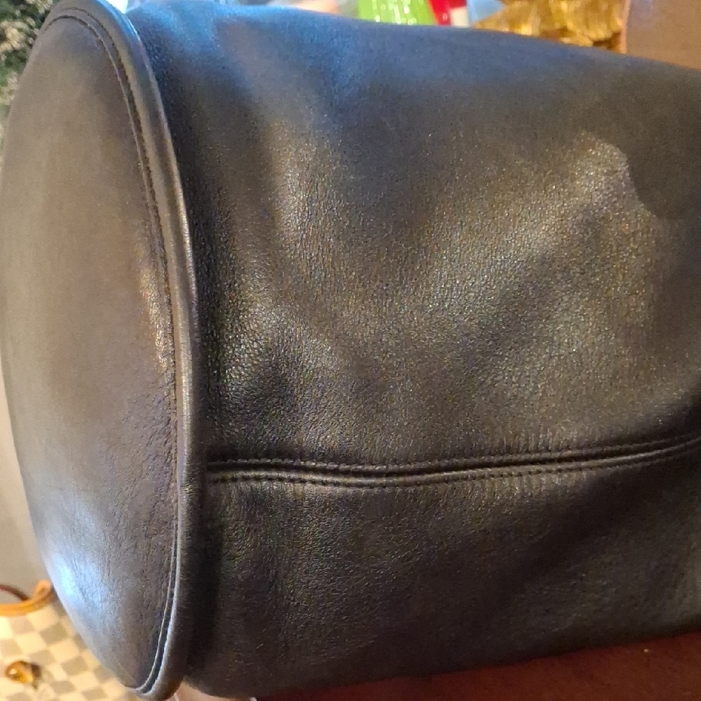 Vintage Coach Black Leather Hobo Bag - Picture 16 of 17